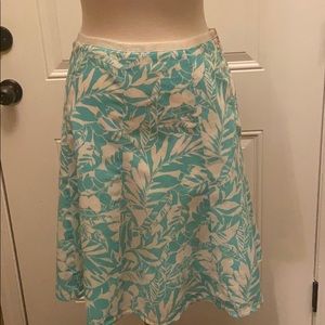 Gap Light Blue and White Skirt Size 10